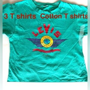 Vintage shirts set of 3 T shirts cotton T shirts boy’s 5-6 yr old T shirts